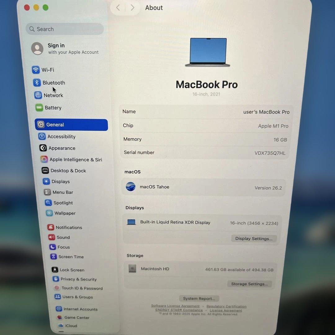 快速MacBookPro 16インチ M1 16/500GB 16core