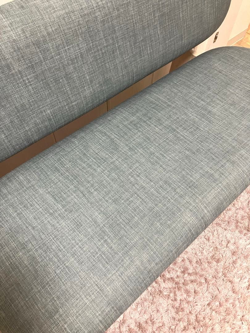 値下げ　美品　ニトリ　リラックスワイド　チェア　ベンチ　グレー　ダイニング