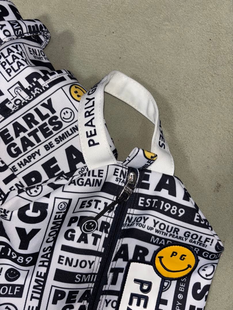 （大ちゃん）パーリーゲイツ、ニュースペーパー柄、ロッカーバッグとセット