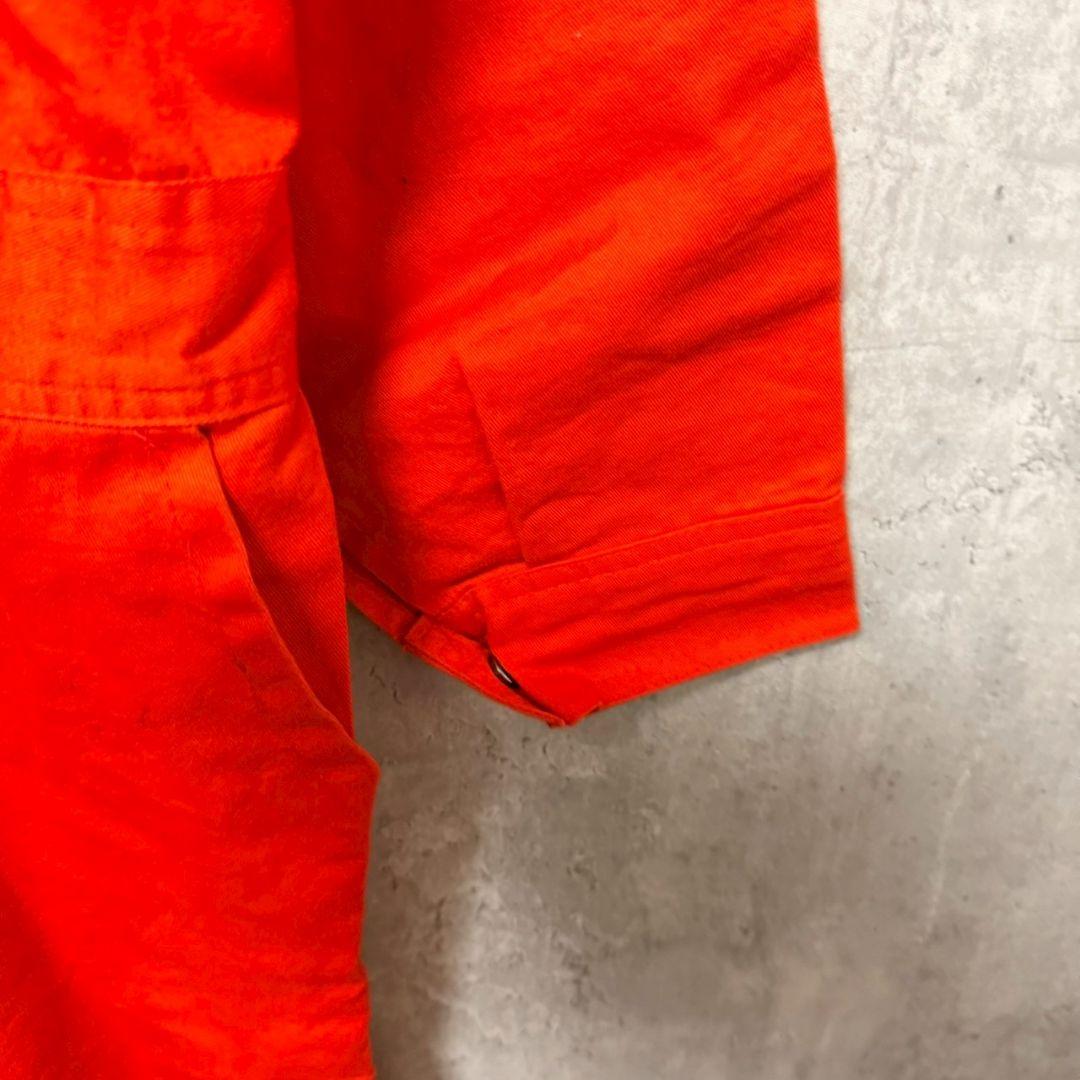 ✴️作業服　海洋掘削　つなぎ　企業ロゴ　オレンジ　希少　XXL