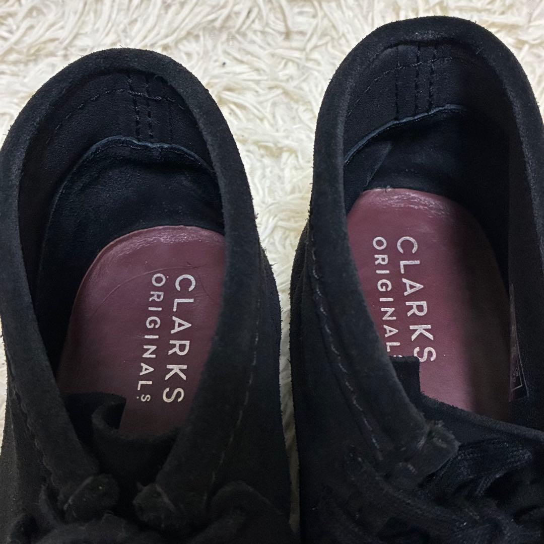 【美品】✨ クラークス ワラビー モカシン スエード ブラック　27cm