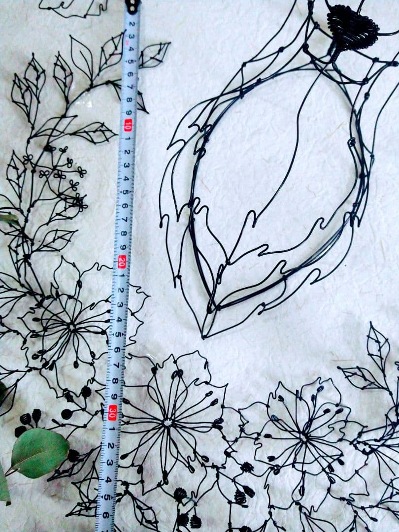 雌鹿　ワイヤークラフト　アート