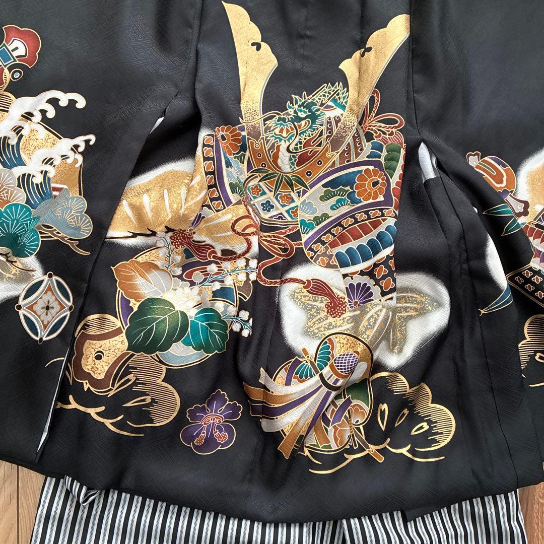 七五三　5歳　袴　着物　男の子　フルセット