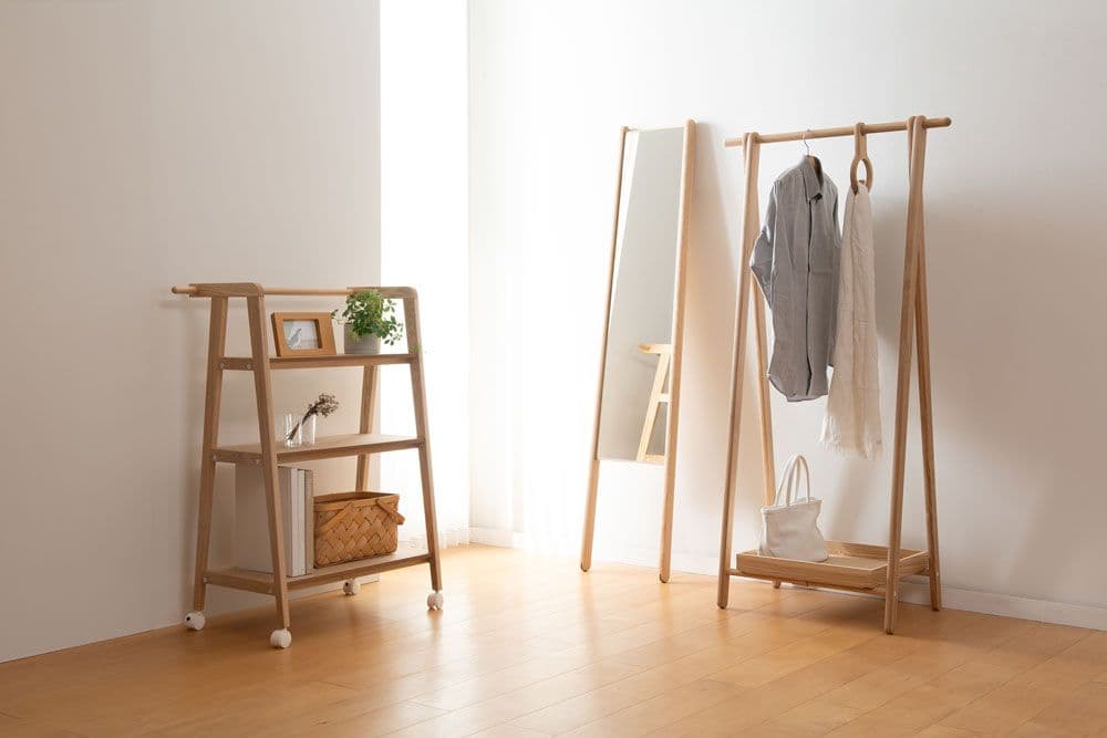 【まーる】cosine コサイン 旭川家具 折り畳み ドレスラック