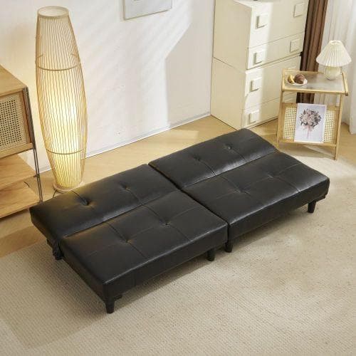 ソファベッド ソファ ベッド ロータイプ 2人 PU リクライニングソファ