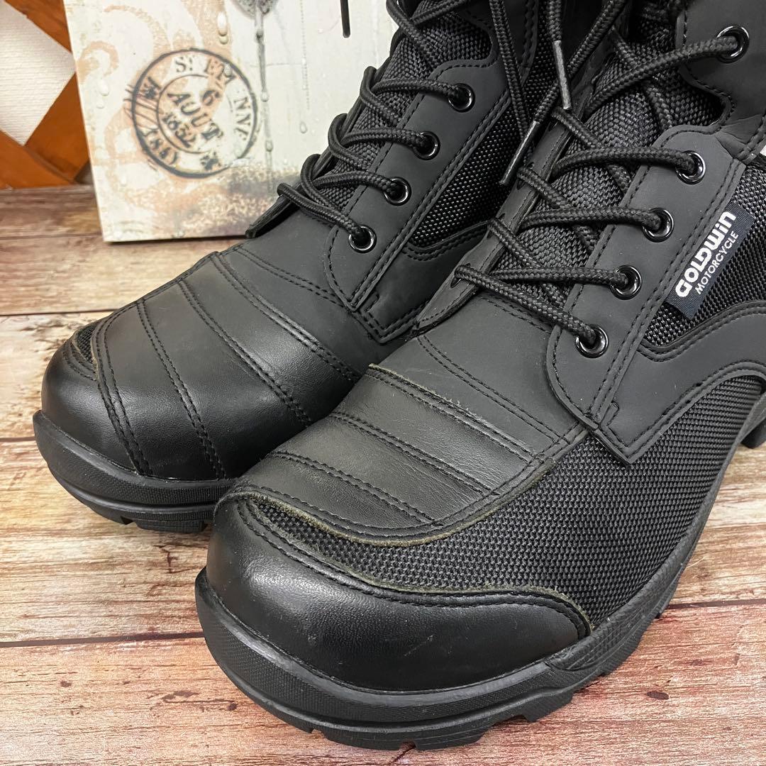 極美品 ゴールドウイン バイク用ブーツ ビブラムソール 防水透湿 26cm