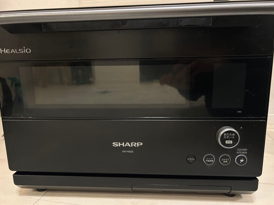 【ジャンク品】SHARP HEALSIO 黒　オーブンレンジ　AX-HA20