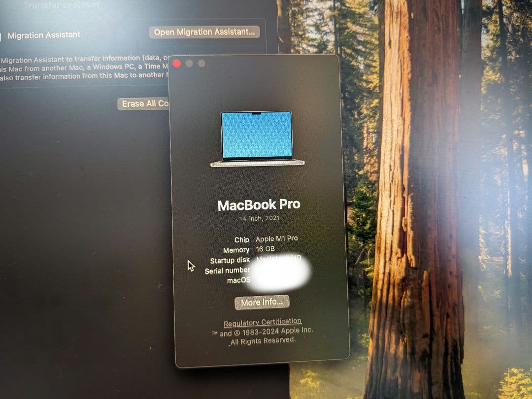 14インチ MacBook Pro SSD512GB メモリ16GB シルバー