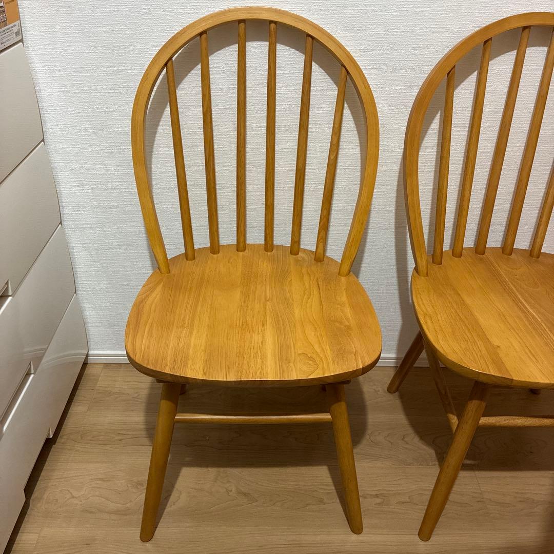 【未使用品】ウィンザーチェア　2脚セット