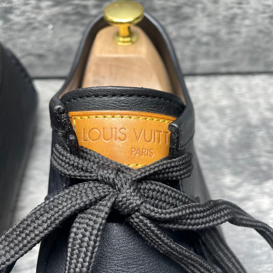 ルイヴィトン ドライビングレザーシューズ モカシンブラック