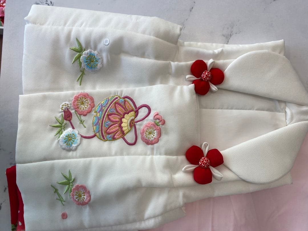 3歳　七五三　簡単着用　着物