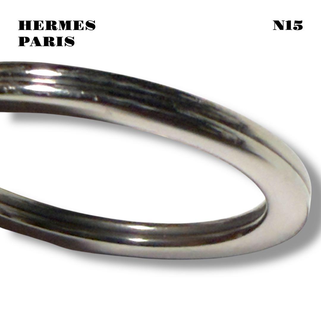 希少品！ HERMES PARIS エルメス パリ キーホルダー シルバー 銀