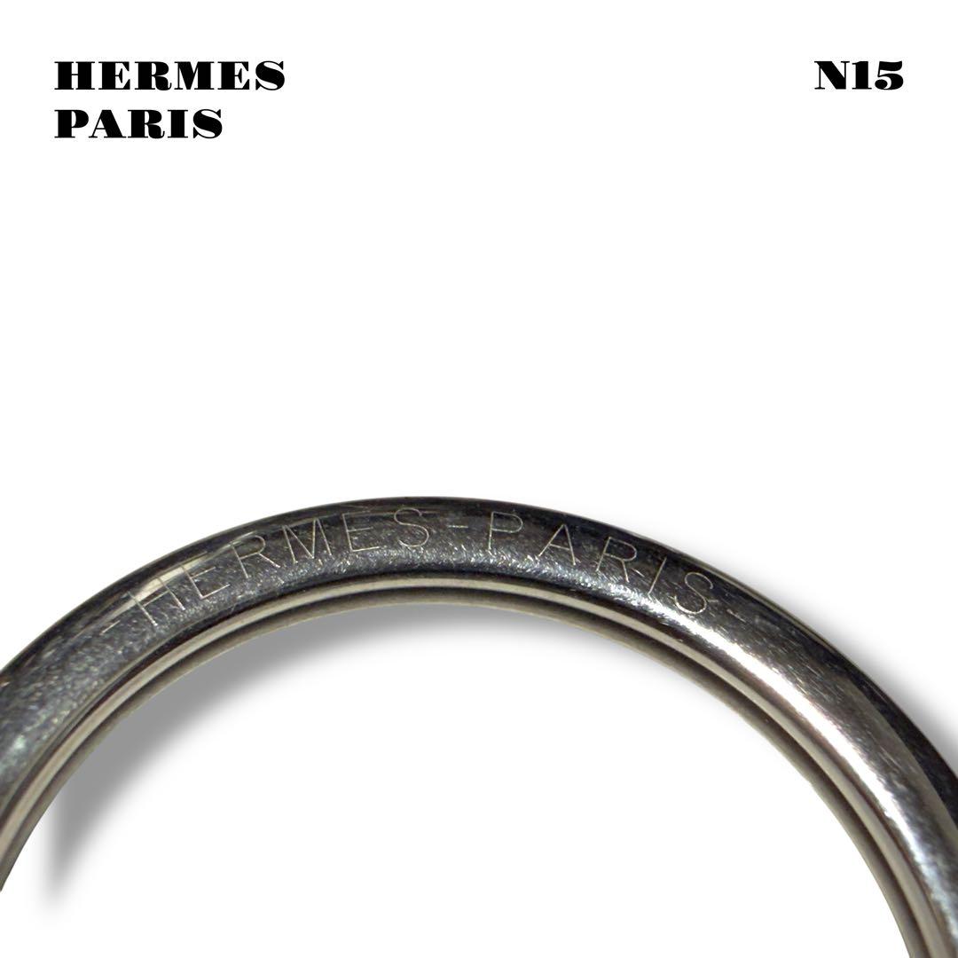 希少品！ HERMES PARIS エルメス パリ キーホルダー シルバー 銀