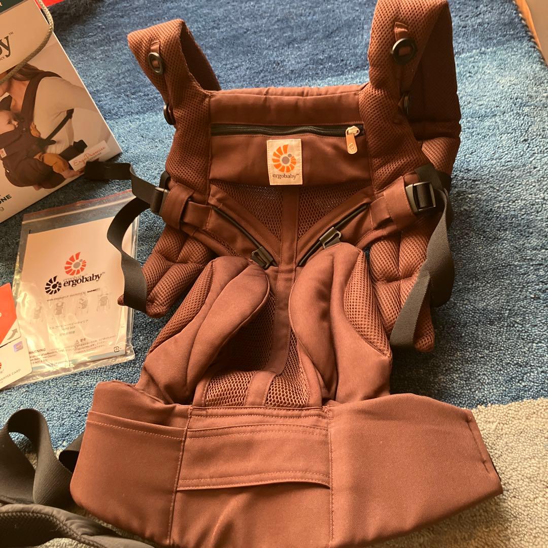 【美品】エルゴベビー 抱っこ紐 OMNI 360 ダークブラウン　クールエア