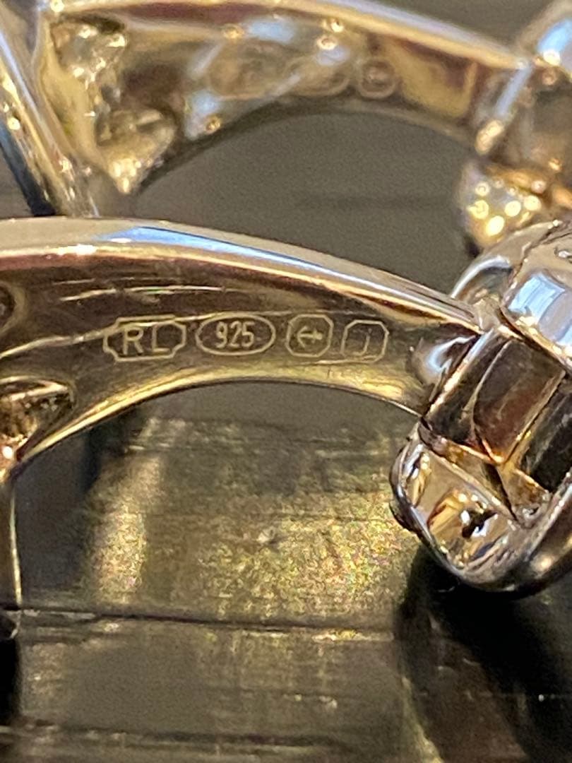 ラルフローレン パープルレーベル ボタン型 カフリンクス