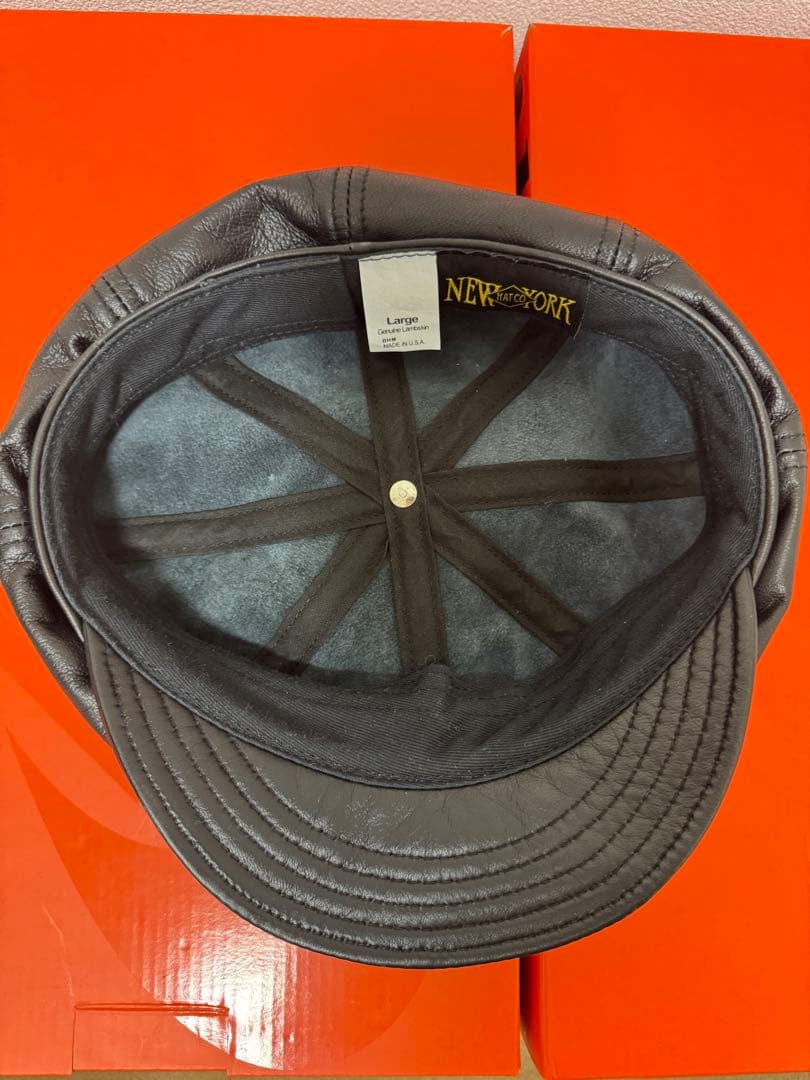 NEW YORK HAT ニューヨークハット本革　レザーキャスケット