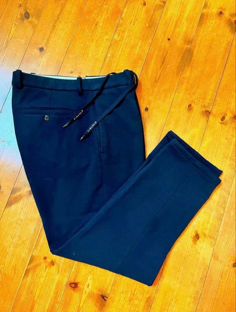 CIRCOLO チルコロ CN3583 イージースラックス ジャージー 48