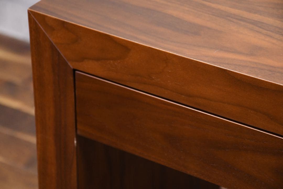 EFK81 IDC大塚家具 ウォールナット コンソールデスク ネストテーブル