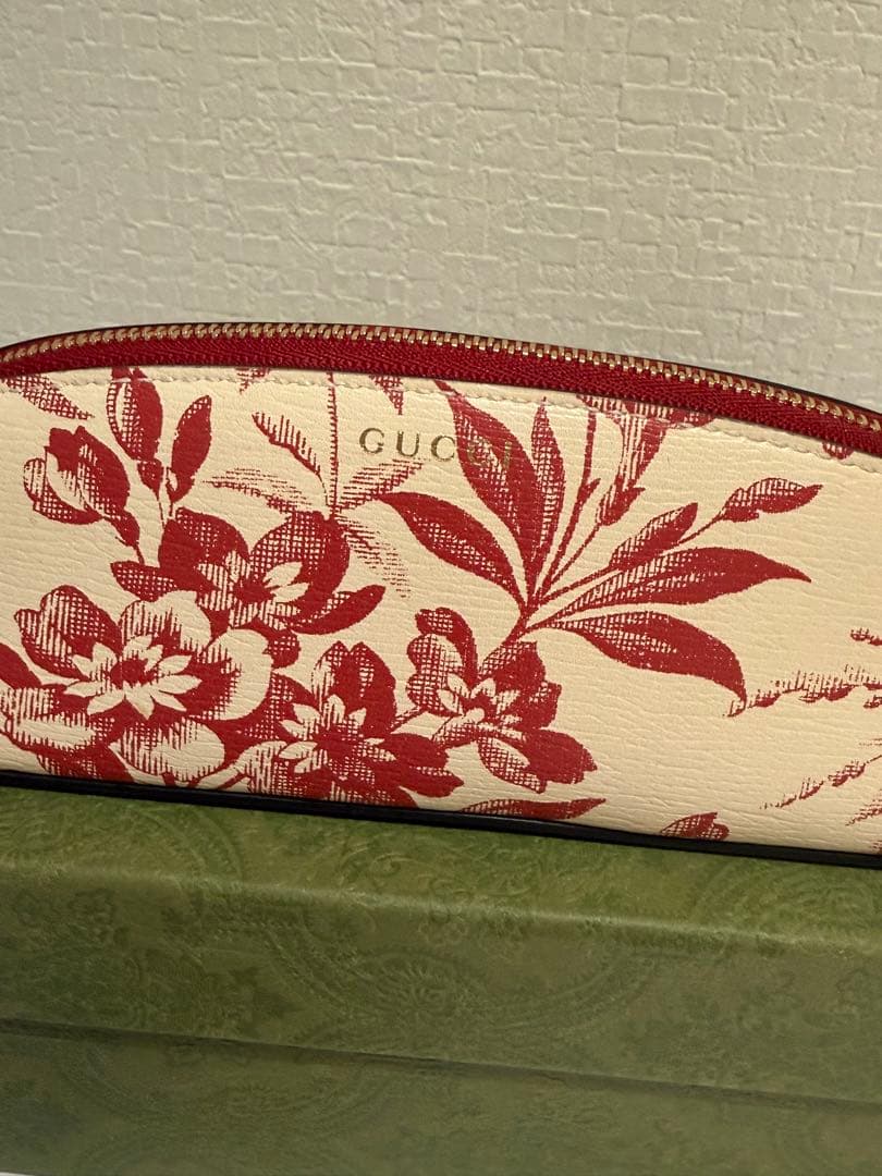 ♡GUCCI♡ 新品同様！花柄ペンケース　付属品完備