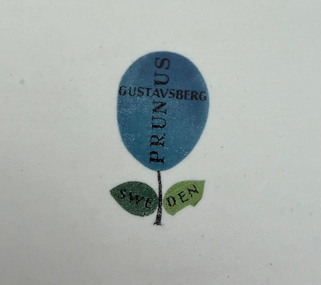 GUSTAVSBERG PRUNUS ビンテージ　プレート　長皿　プルーヌス