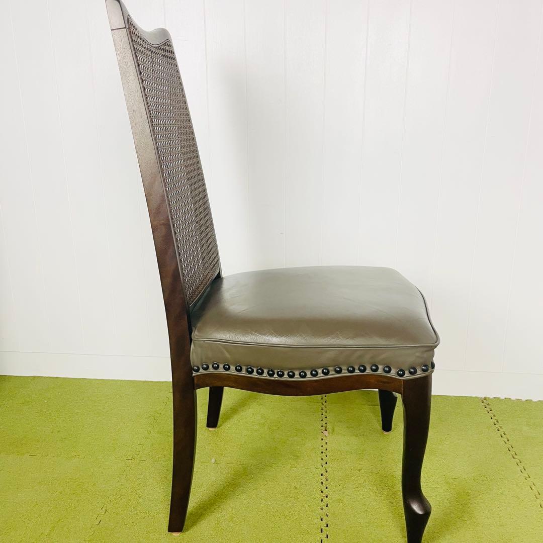 maruni マルニ ダイニングチェア ベルサイユ猫脚 籐 ハイバック②/④