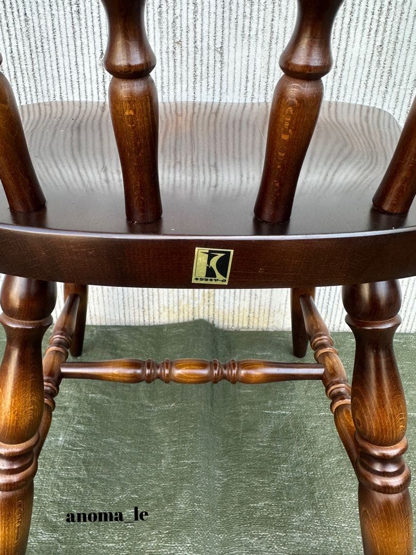 【ダイニングチェア】2　飛騨産業　キツツキ　穂高　スティックバック　ウィンザー