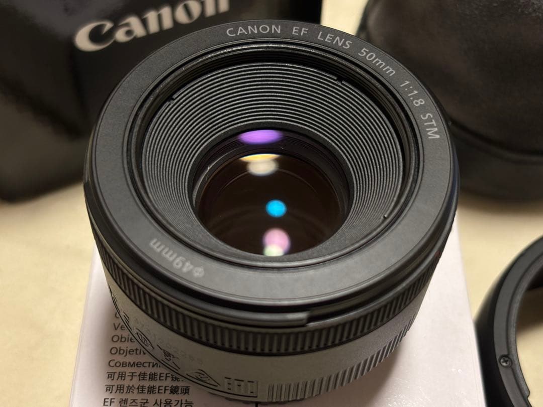 Canon EF50mm F1.8 STM + レンズフード