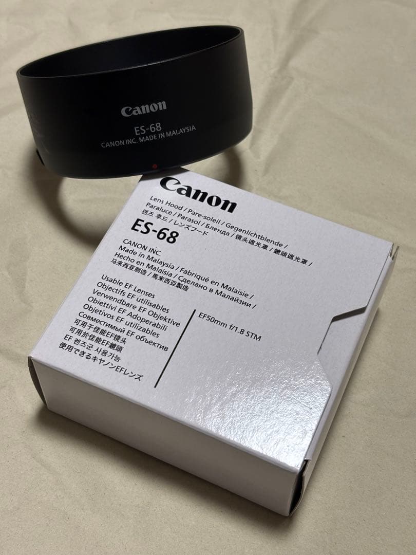 Canon EF50mm F1.8 STM + レンズフード