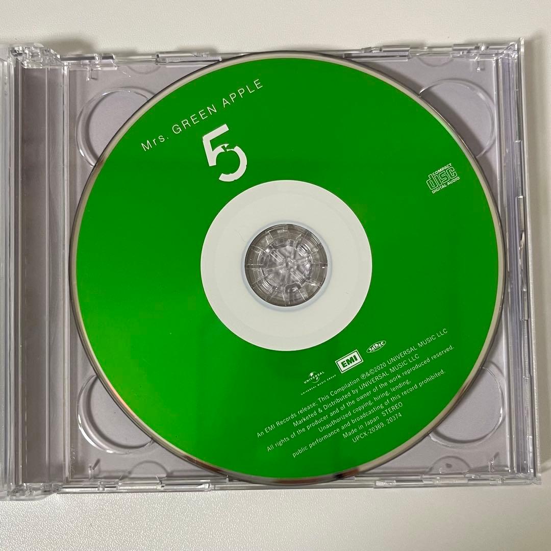 ミセスグリーンアップル　ベストアルバム　5 初回限定盤　特典付き
