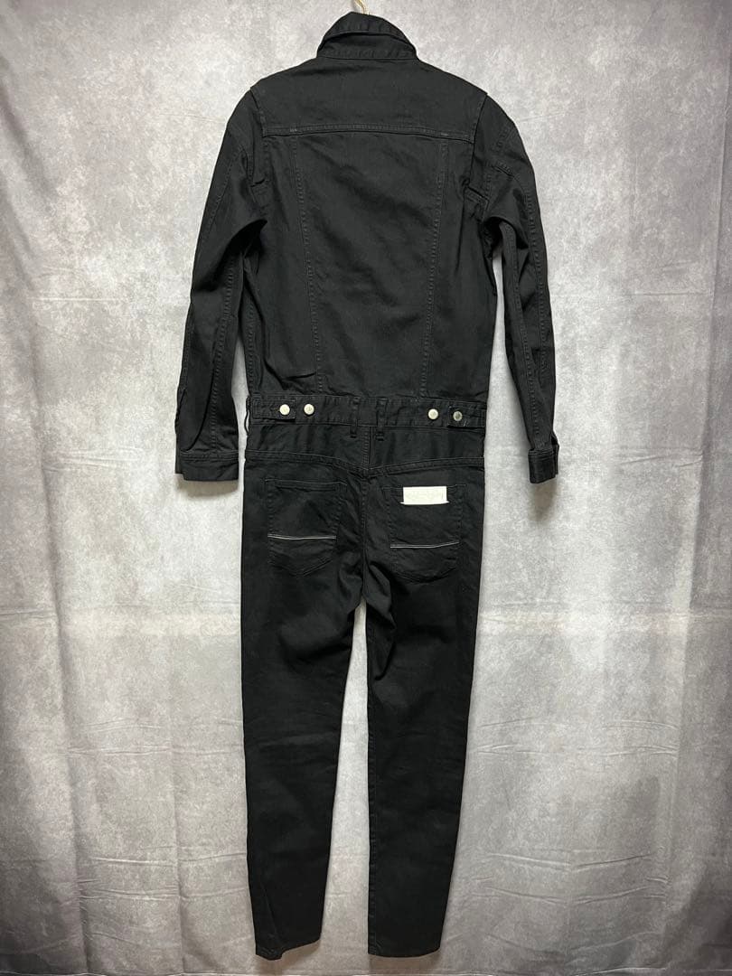 バックボーン backbone ストレッチ デニム スタッズ オールインワン