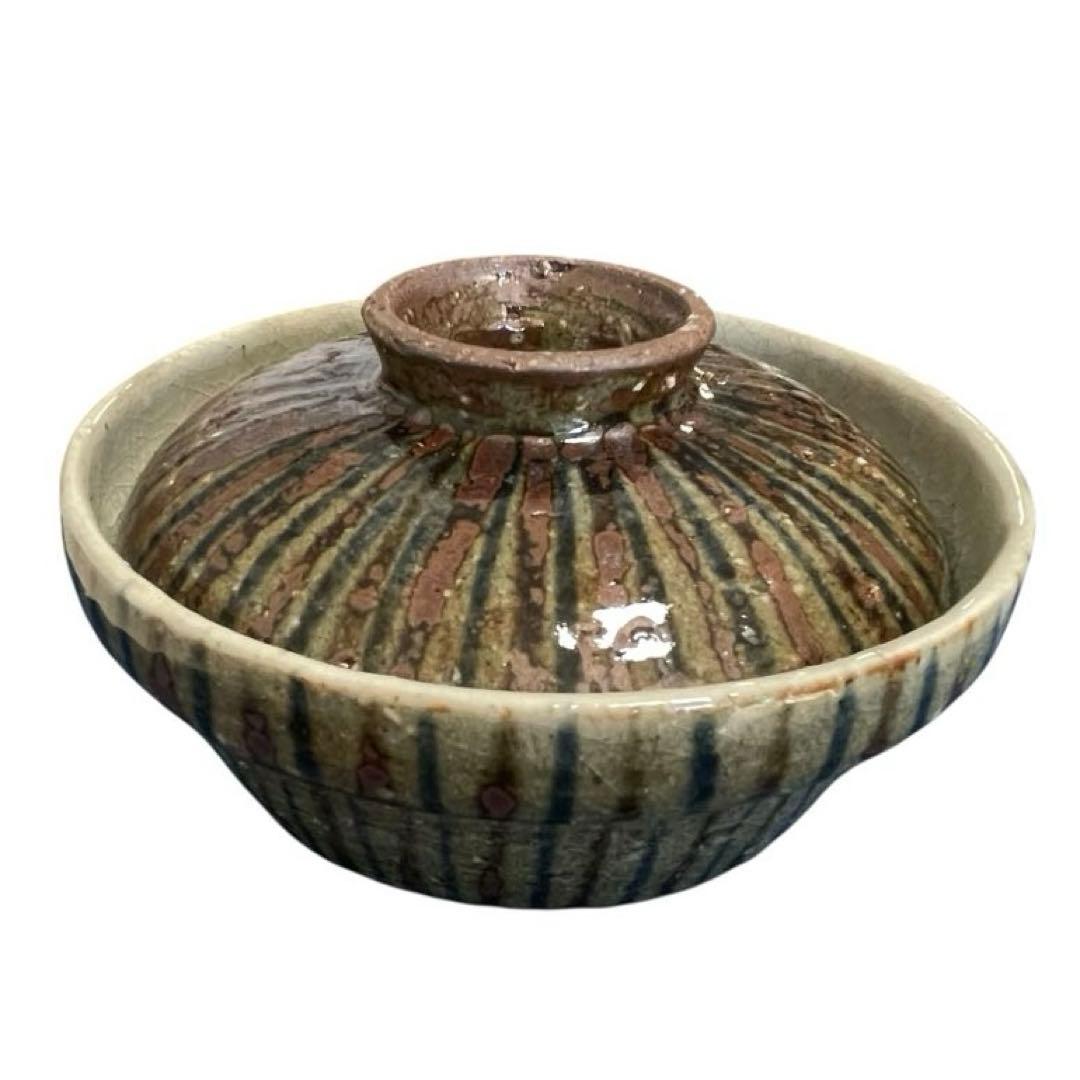 作家もの　陶器 蓋付き茶碗蒸し・煮物碗2客
