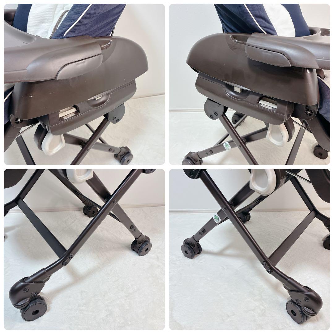 【美品】Combi コンビ ネムリラ 手動 ハイローチェア バースデイ限定