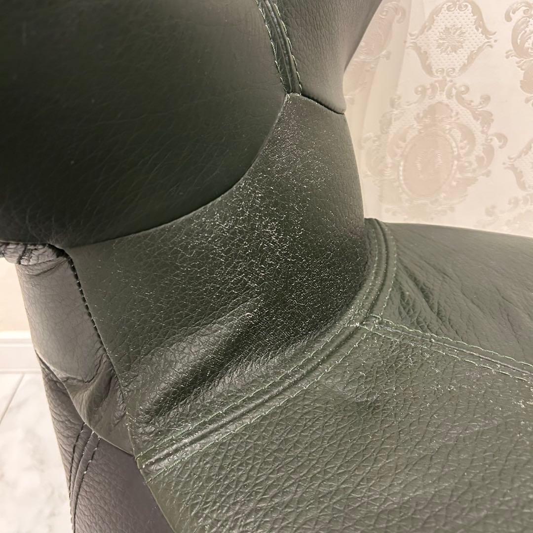 総本革　アニマルスツール　クジラ　ホエール　オットマン　椅子　キッズ　バイカラー