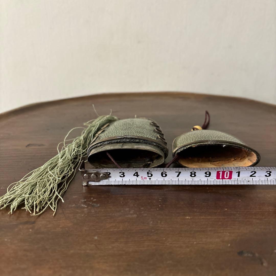 李朝時代後期 眼鏡匣 鮫皮　朝鮮王朝　アンティーク　韓国骨董　古道具　清朝