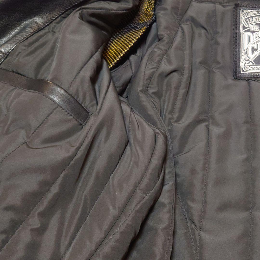 ★★極上美品★★デグナー カウレザーダブルライダース 19WJ-15ブラックXL