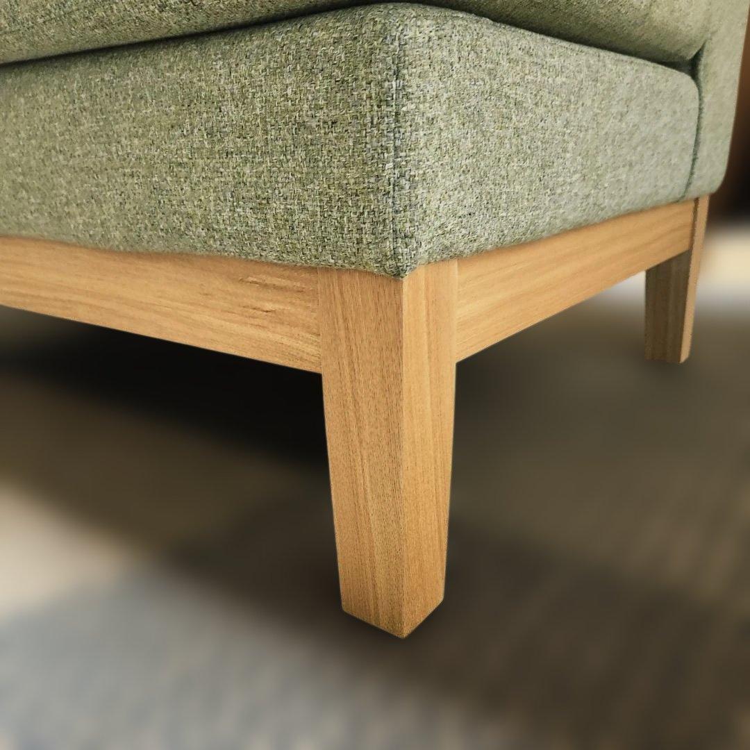 愛知県直接受け取り　ニトリ 2Pソファ モスグリーン ナチュラル ファブリック