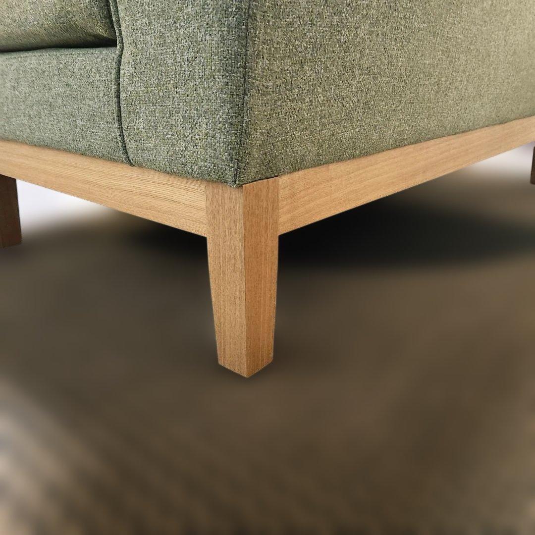 愛知県直接受け取り　ニトリ 2Pソファ モスグリーン ナチュラル ファブリック