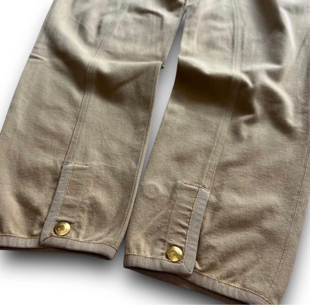 希少 HERMES button gimmick pants 46