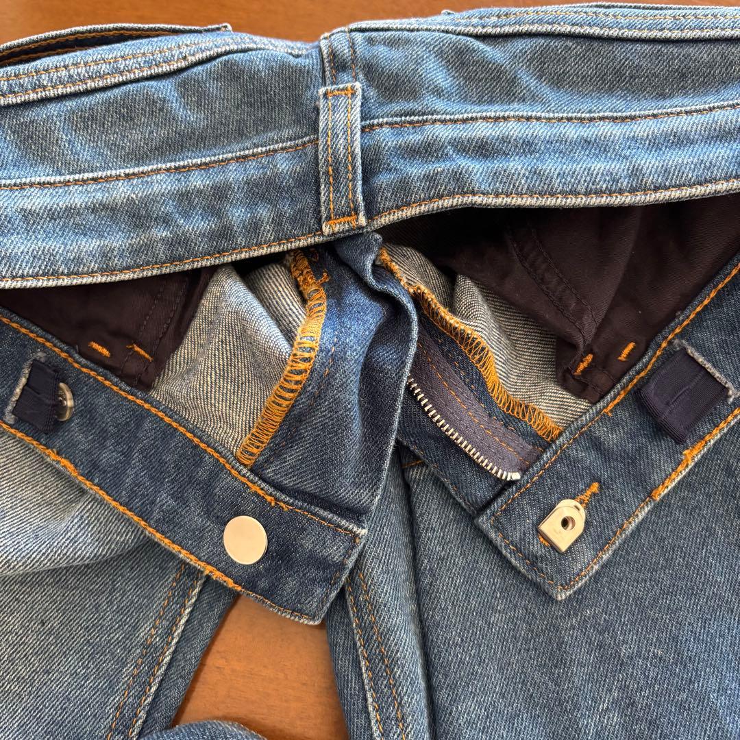 【140】グッチ　猫　デニムパンツ　ジーンズ　スリム