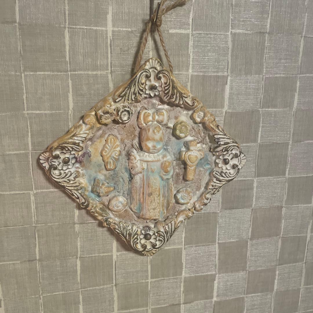 鷹塀三奈　陶板　壁掛け　イエス　幼子