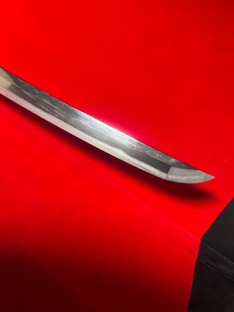 01568 包丁　マグロ包丁　先丸　刃文綺麗　研師仕上げ　切味抜群　未使用品