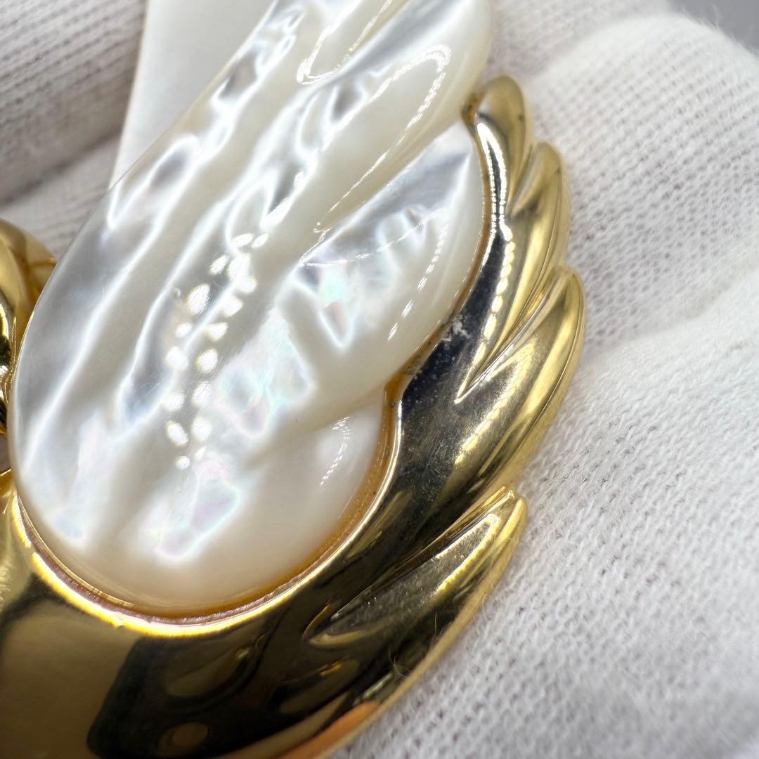 Tasaki 田崎真珠　あこや真珠　パール　スワン　フォーマルブローチ