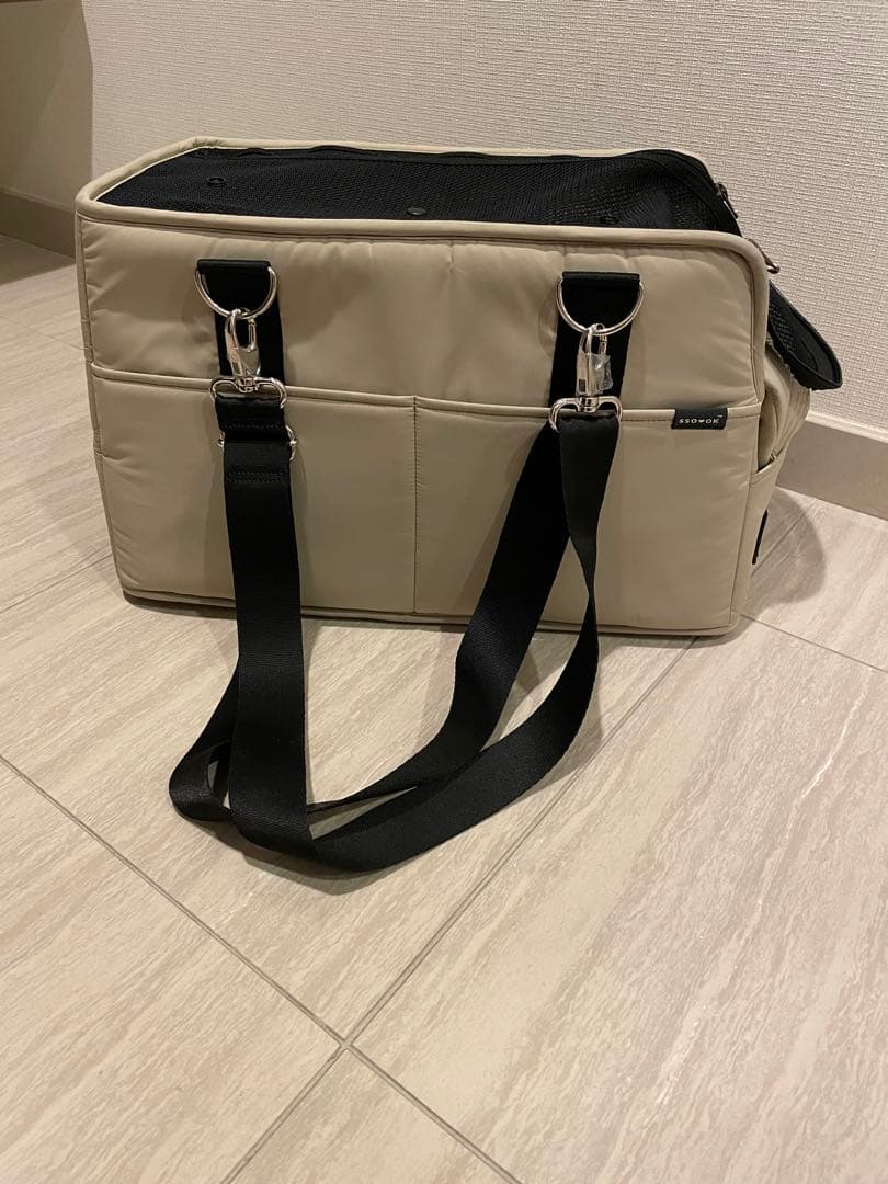 ssoook小型犬用ショルダーバッグ ベージュ