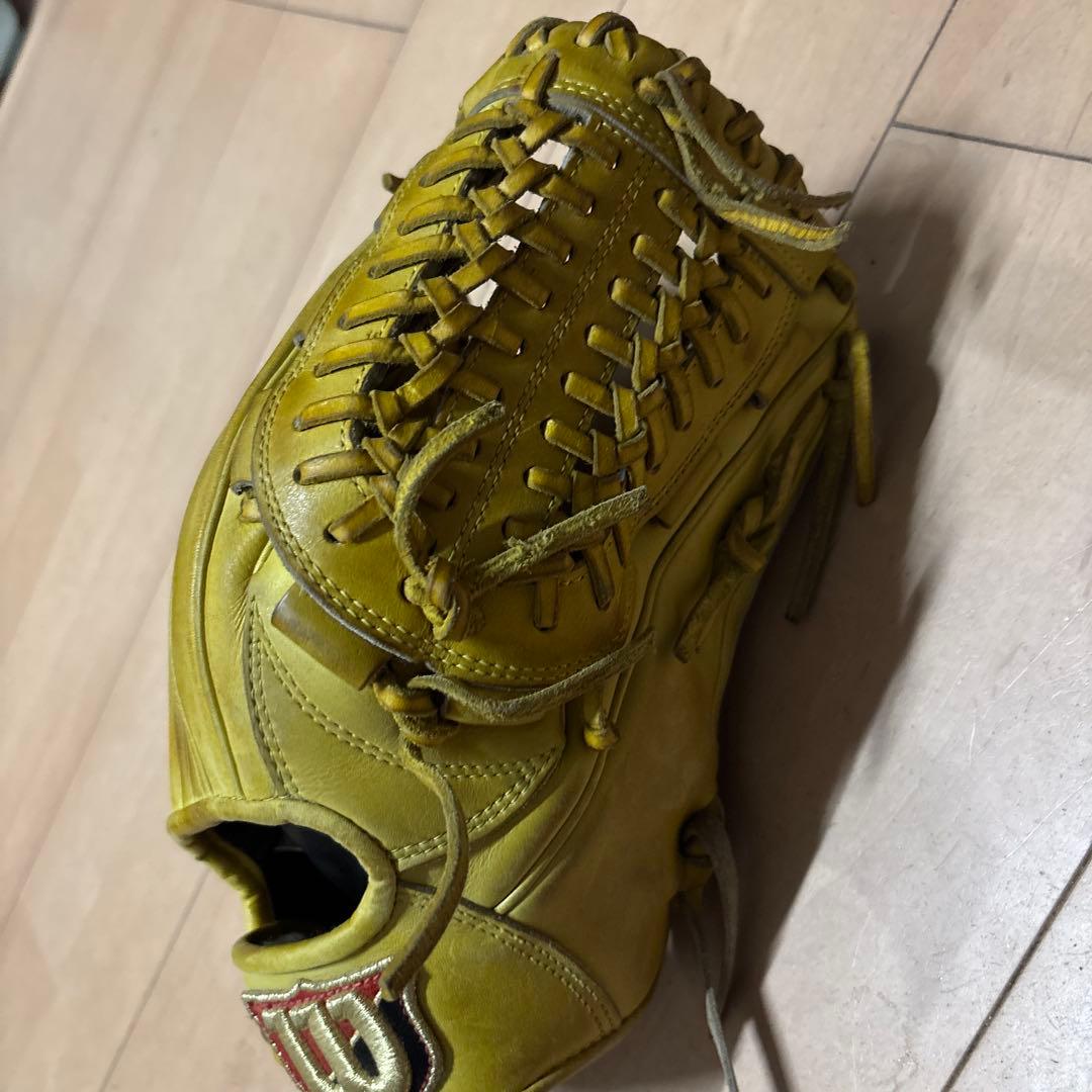 Wilson 硬式グローブ イエロー