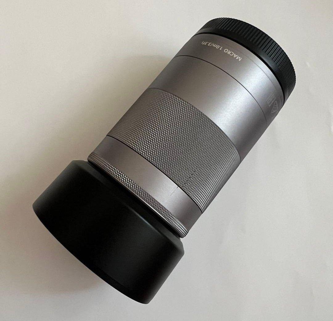 美品★Canon EF-M 55-200mm （フード／フィル／前後キャップ付）