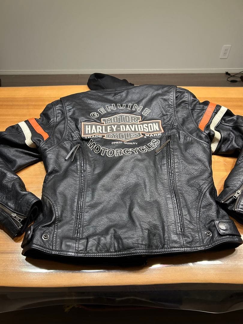 Harley Davidson レザージャケット　防寒インナー付きレディースM