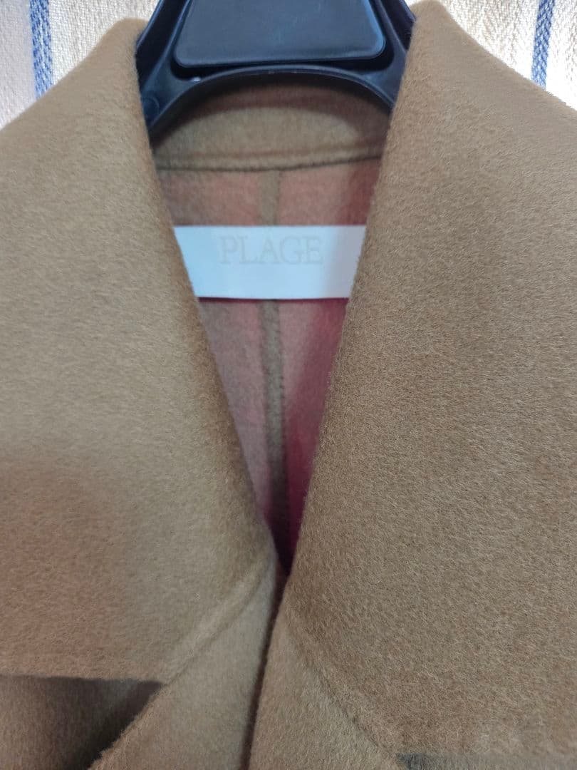 plage　ハミルトンリバーシャツジャケット　38　キャメル