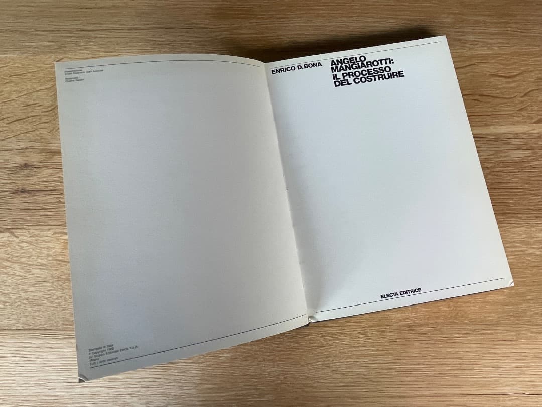稀少本　ANGELLO MANGIAROTTI　マンジャロッティ　作品集