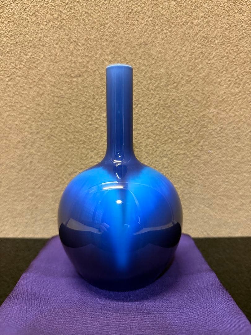 人間国宝　三代徳田八十吉　花入　共箱