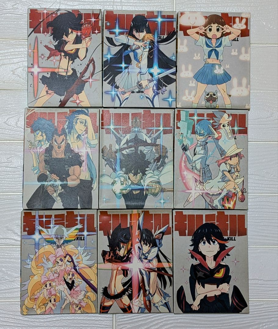 キルラキル 完全生産限定版 DVD 全9巻セット 原画集付き